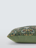 Morris & Co Meda Iris cushion in forest green 40x60cm, UK version