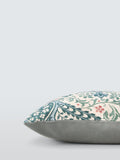 Morris & Co. teal Persian tulip cushion (British brand)