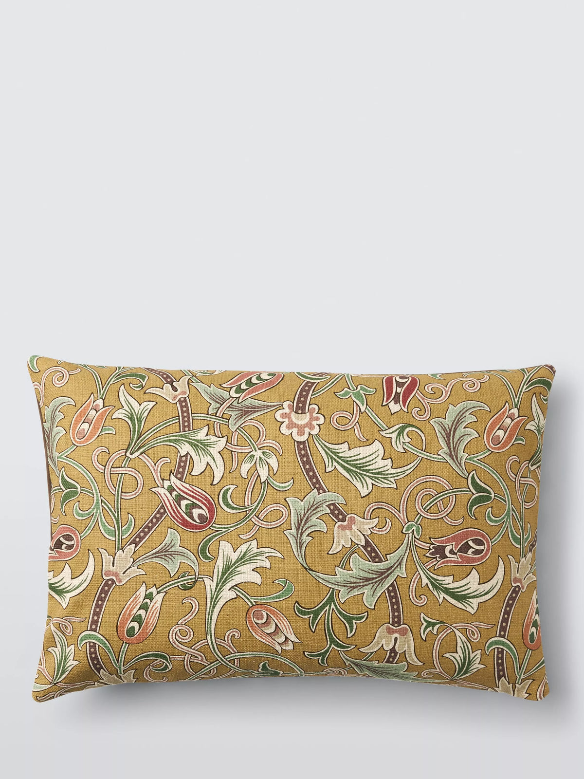 Morris & Co. Scrolling Tulip Cushion, Gold