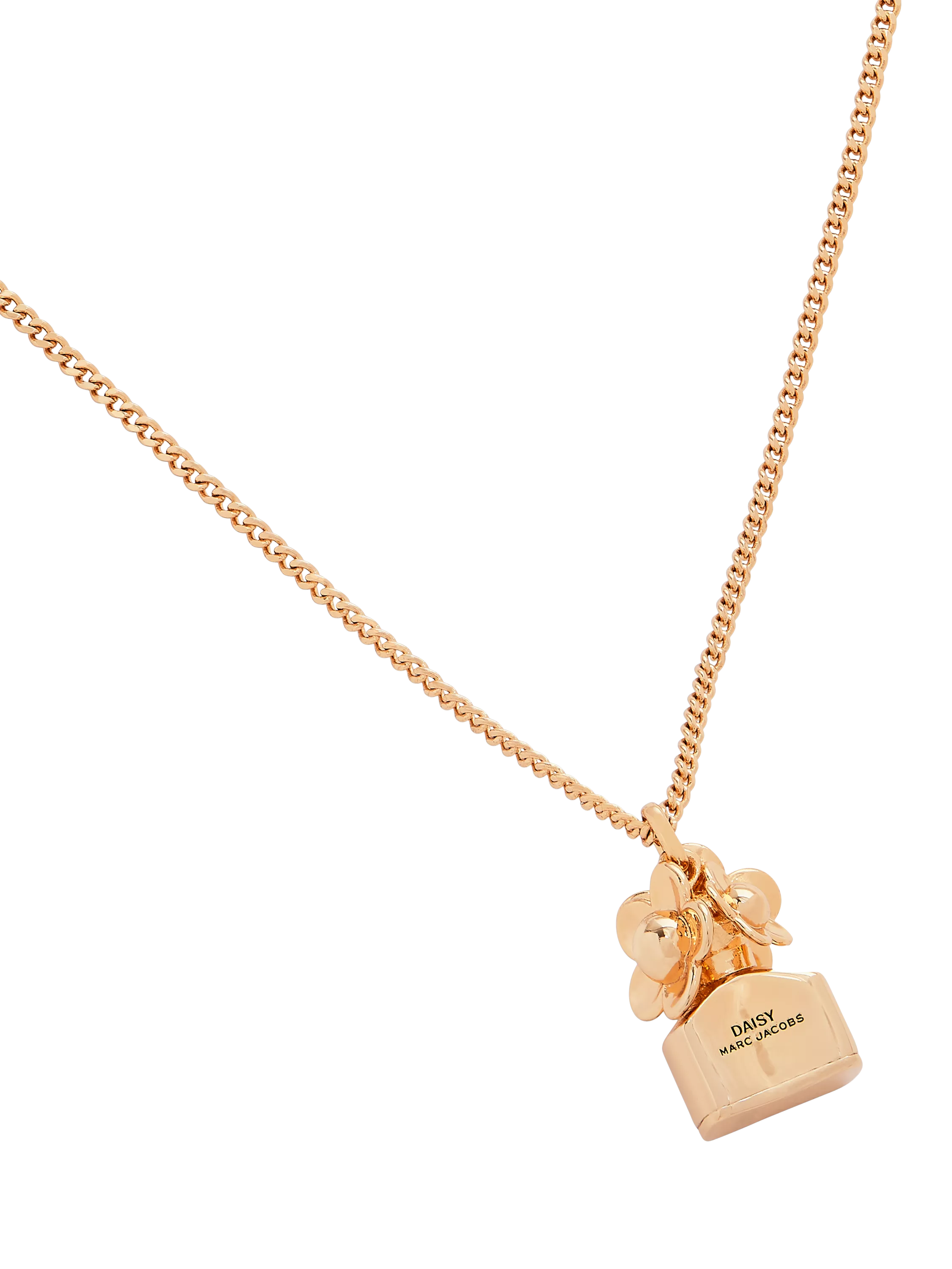 Marc Jacobs Mini Icon Daisy pendant necklace in gold (British brand)