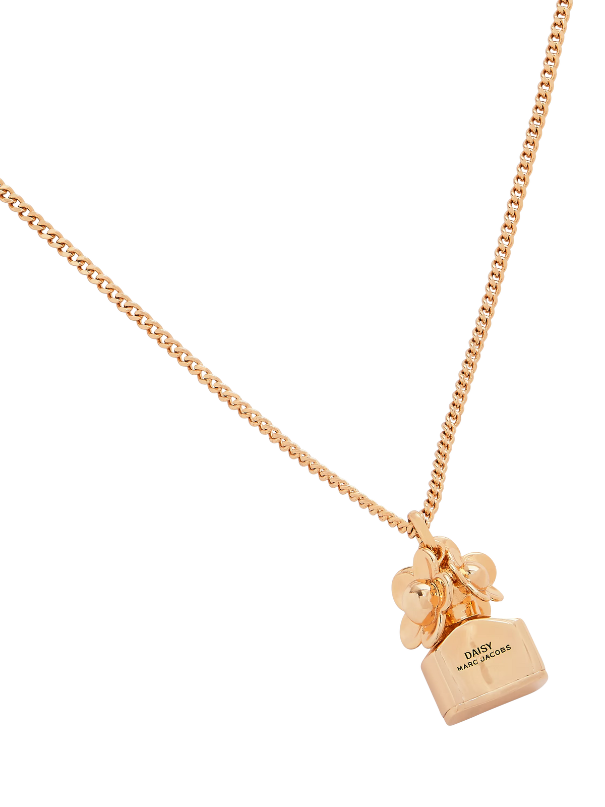 Marc Jacobs Mini Icon Daisy pendant necklace in gold (British brand)