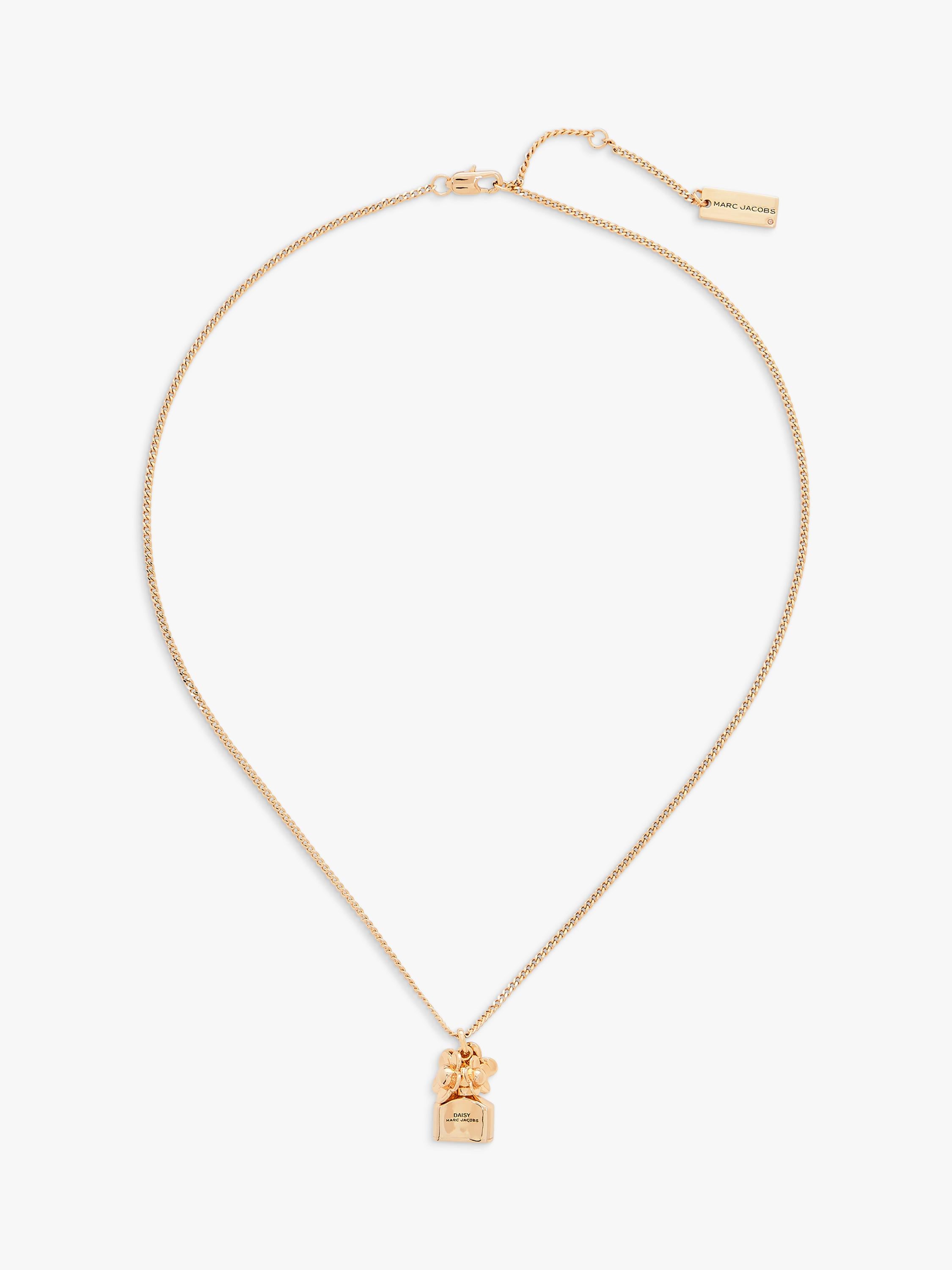 Marc Jacobs Mini Icon Daisy pendant necklace in gold (British brand)
