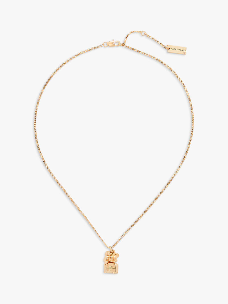 Marc Jacobs Mini Icon Daisy pendant necklace in gold (British brand)