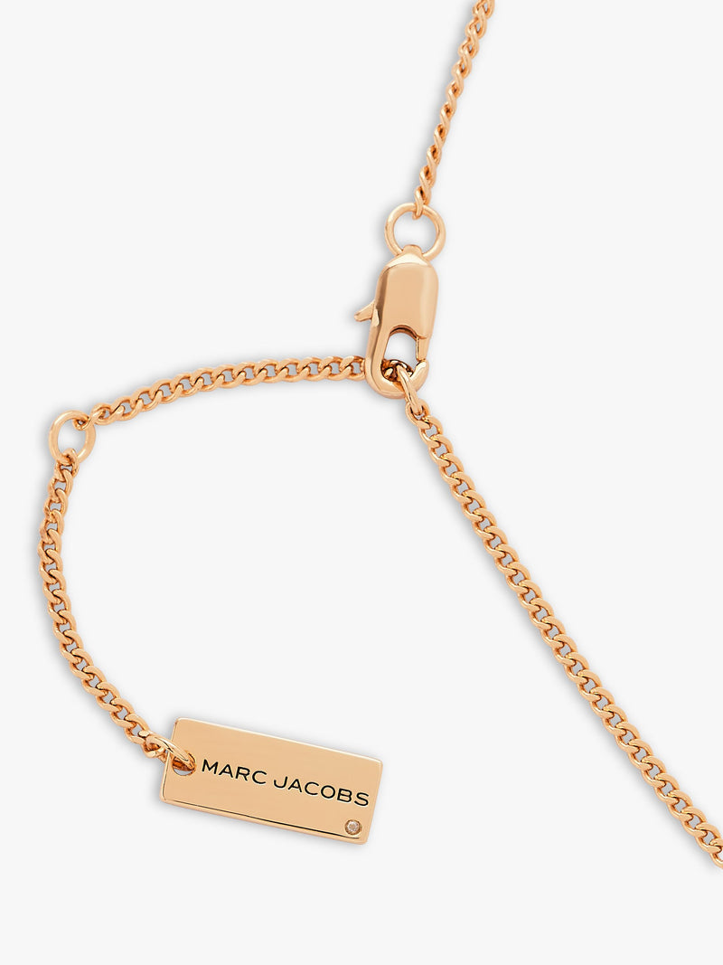 Marc Jacobs Mini Icon Daisy pendant necklace in gold (British brand)