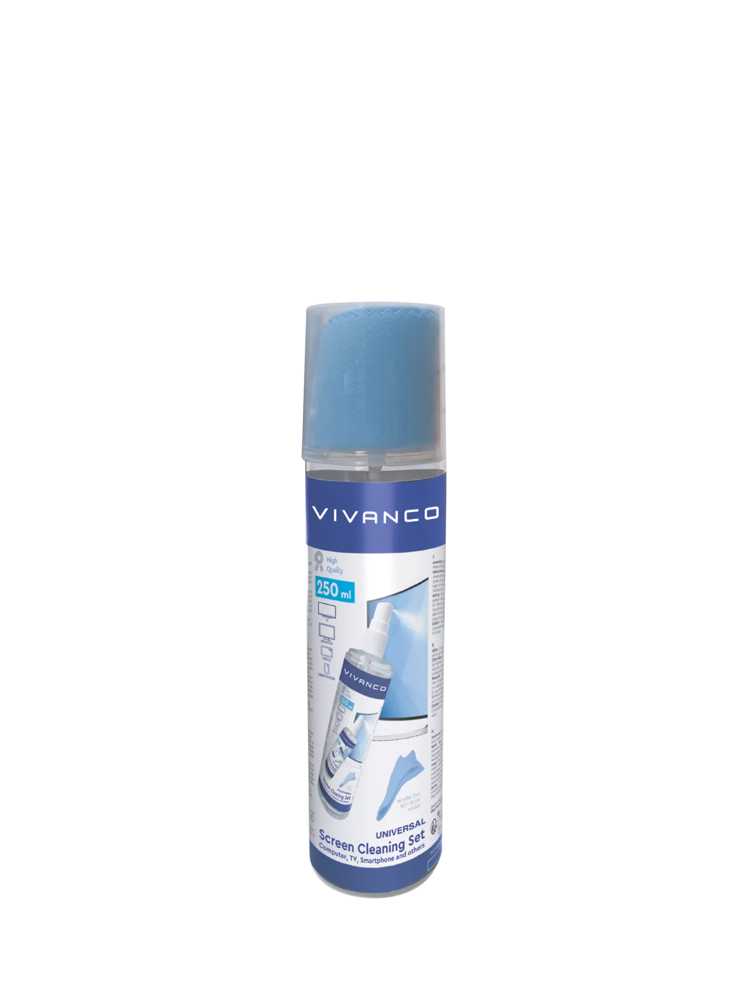 Vivanco Universal Screen Cleaning Kit 250ml - British product