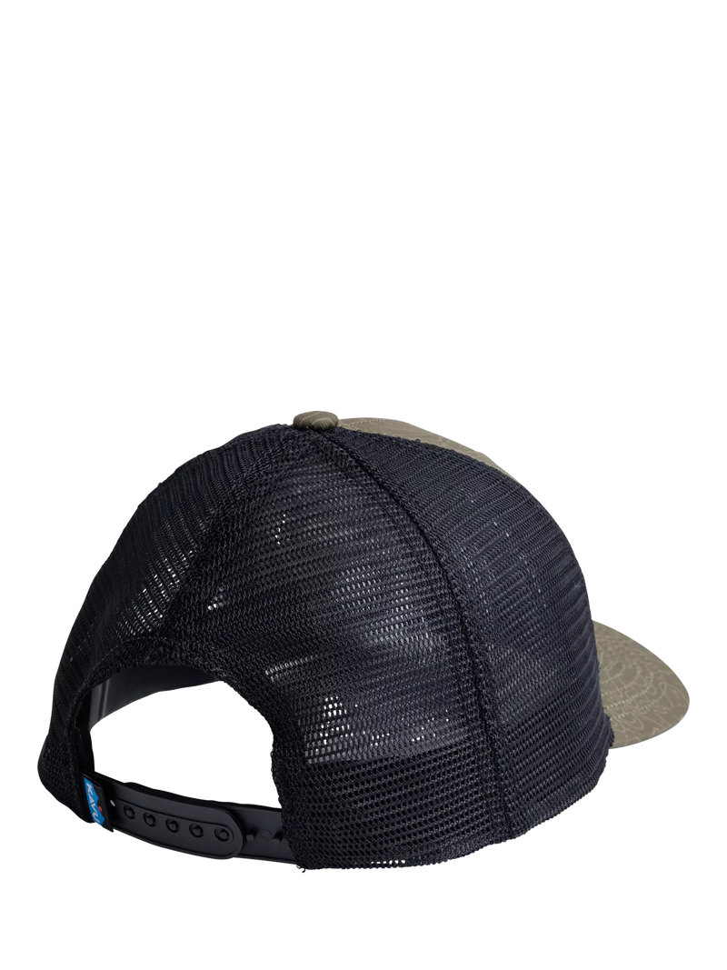KAVU Above Standard trucker cap in Olive Topo, UK version