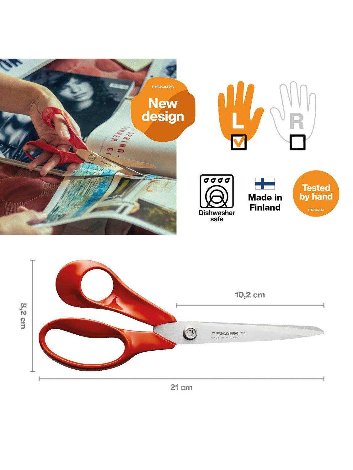 Fiskars left-handed scissors 21cm - British product