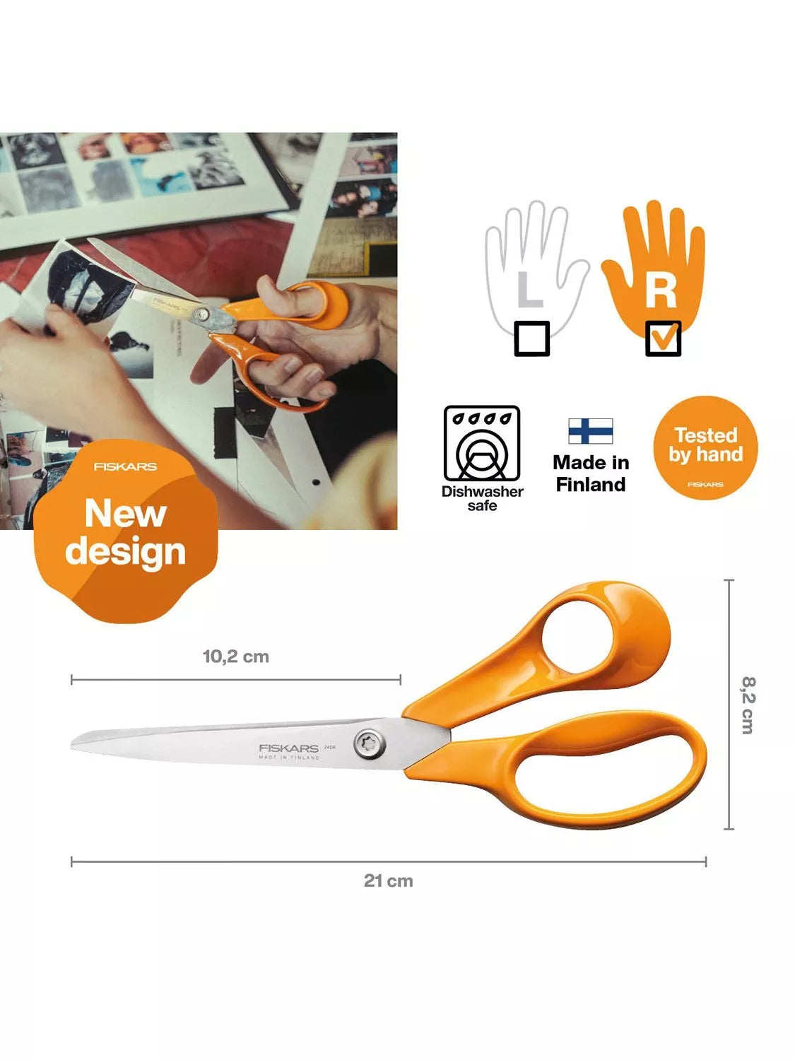 Fiskars classic universal scissors 21cm, UK version