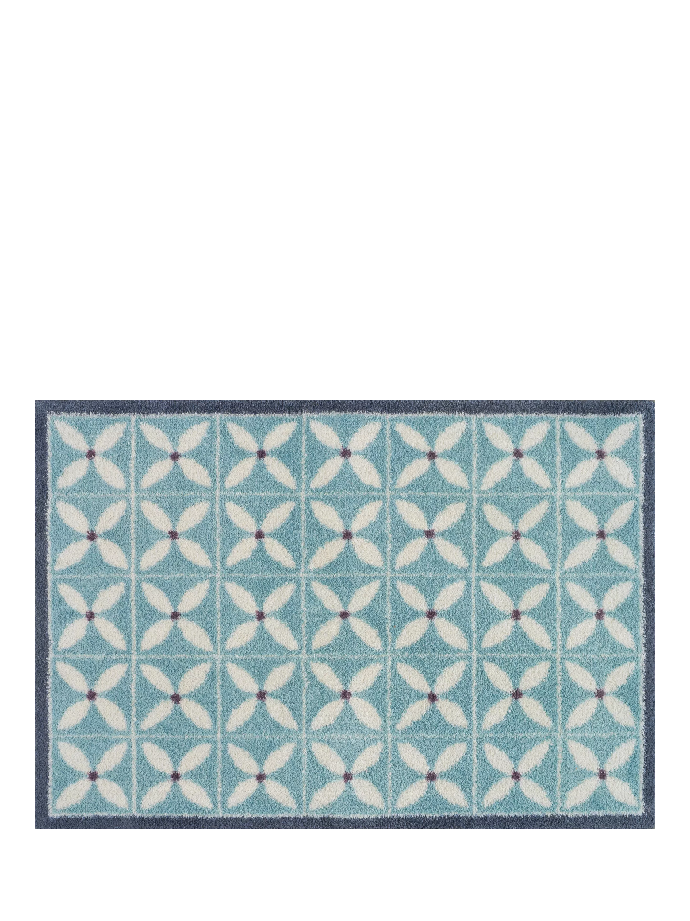 Turtle Mat Dee Hardwicke Flower Fields door mat natural - British product