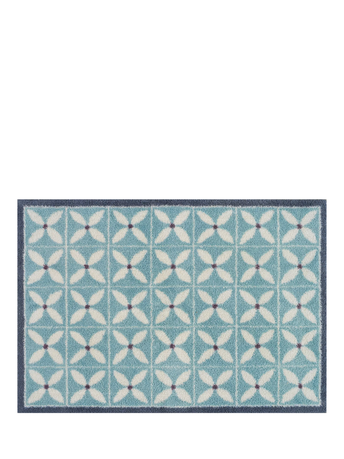 Turtle Mat Dee Hardwicke Flower Fields door mat natural - British product