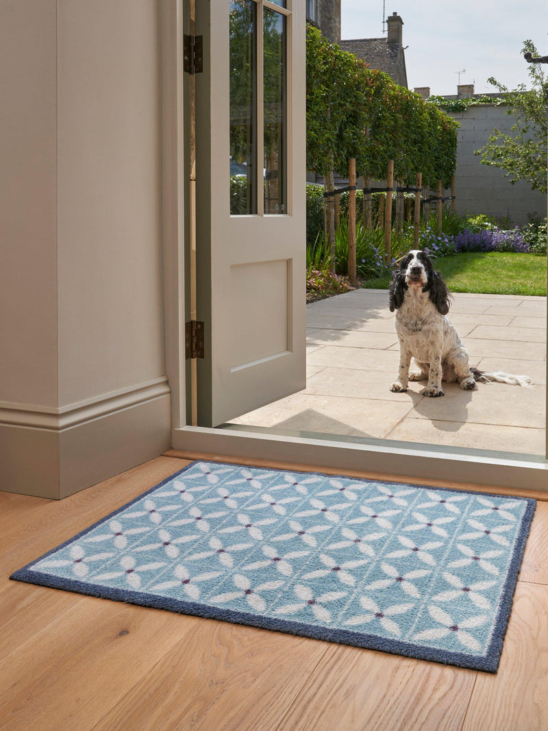 Turtle Mat Dee Hardwicke Flower Fields door mat natural - British product