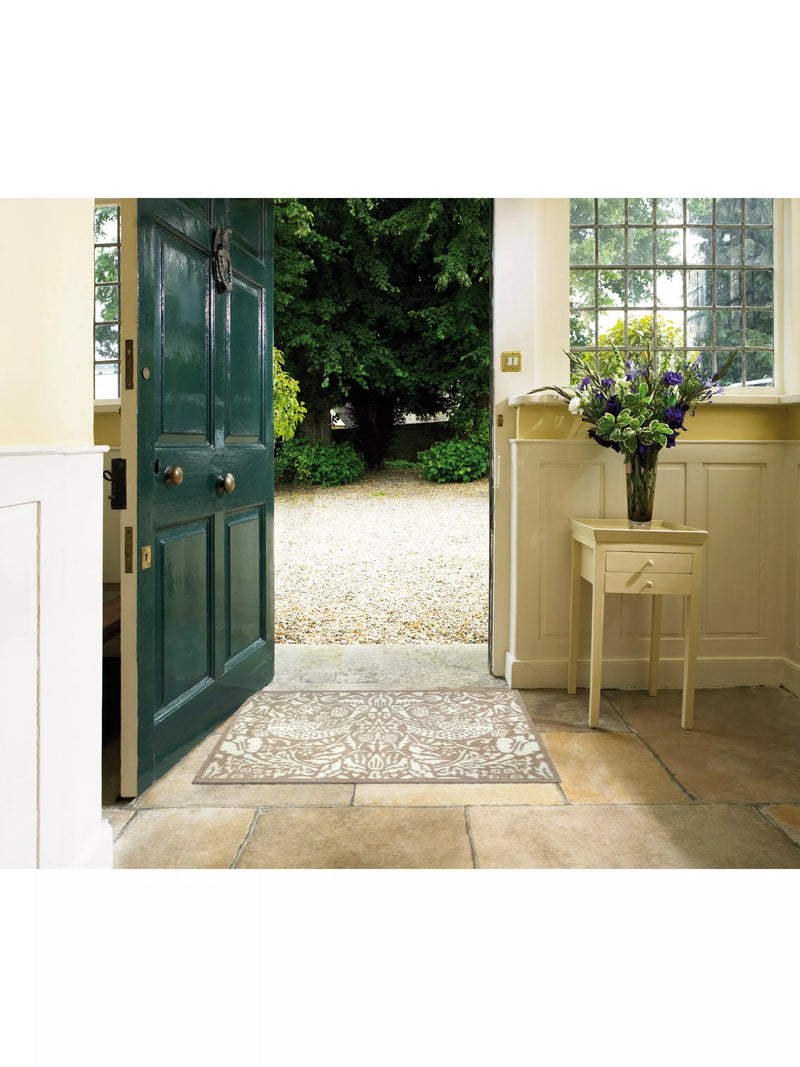 Turtle Mat Strawberry Thief door mat, imported from the UK