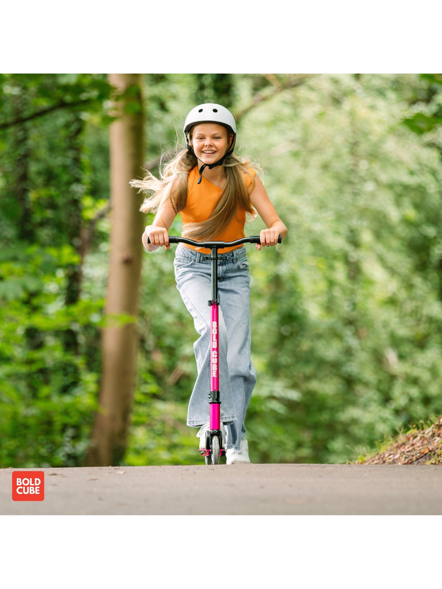 Boldcube Deluxe 2 Wheel Foldable Scooter Fuchsia (British brand)