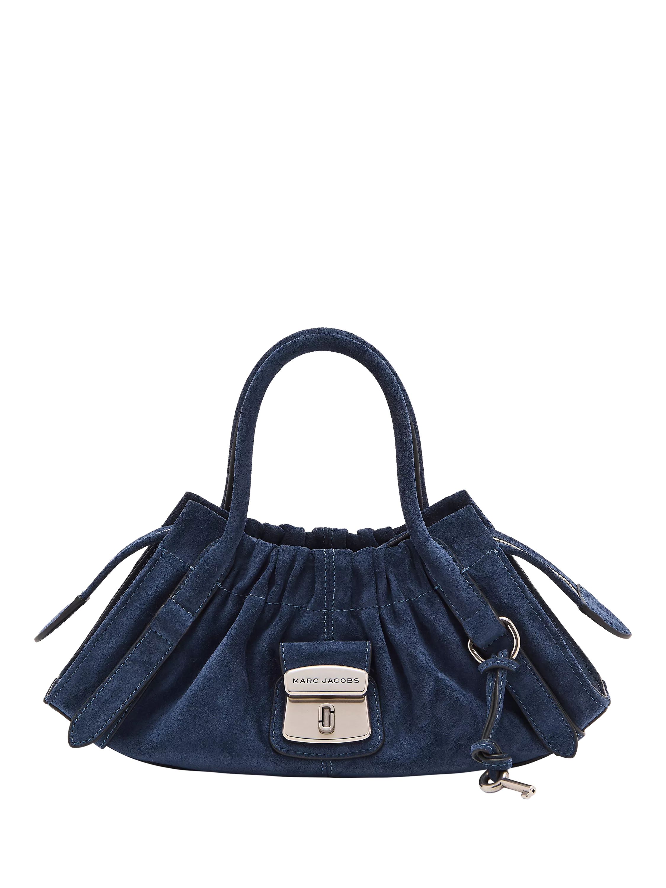 Marc Jacobs Suede Cristina Satchel Bag, Navy