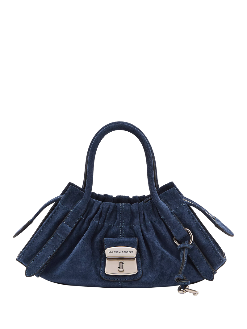 Marc Jacobs Suede Cristina Satchel Bag, Navy