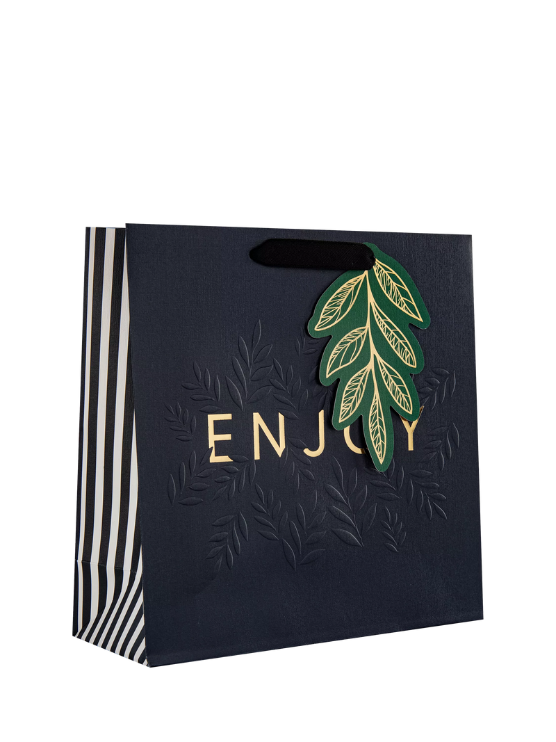 Hall & Co Memento Luxe Gift Bag White and Black