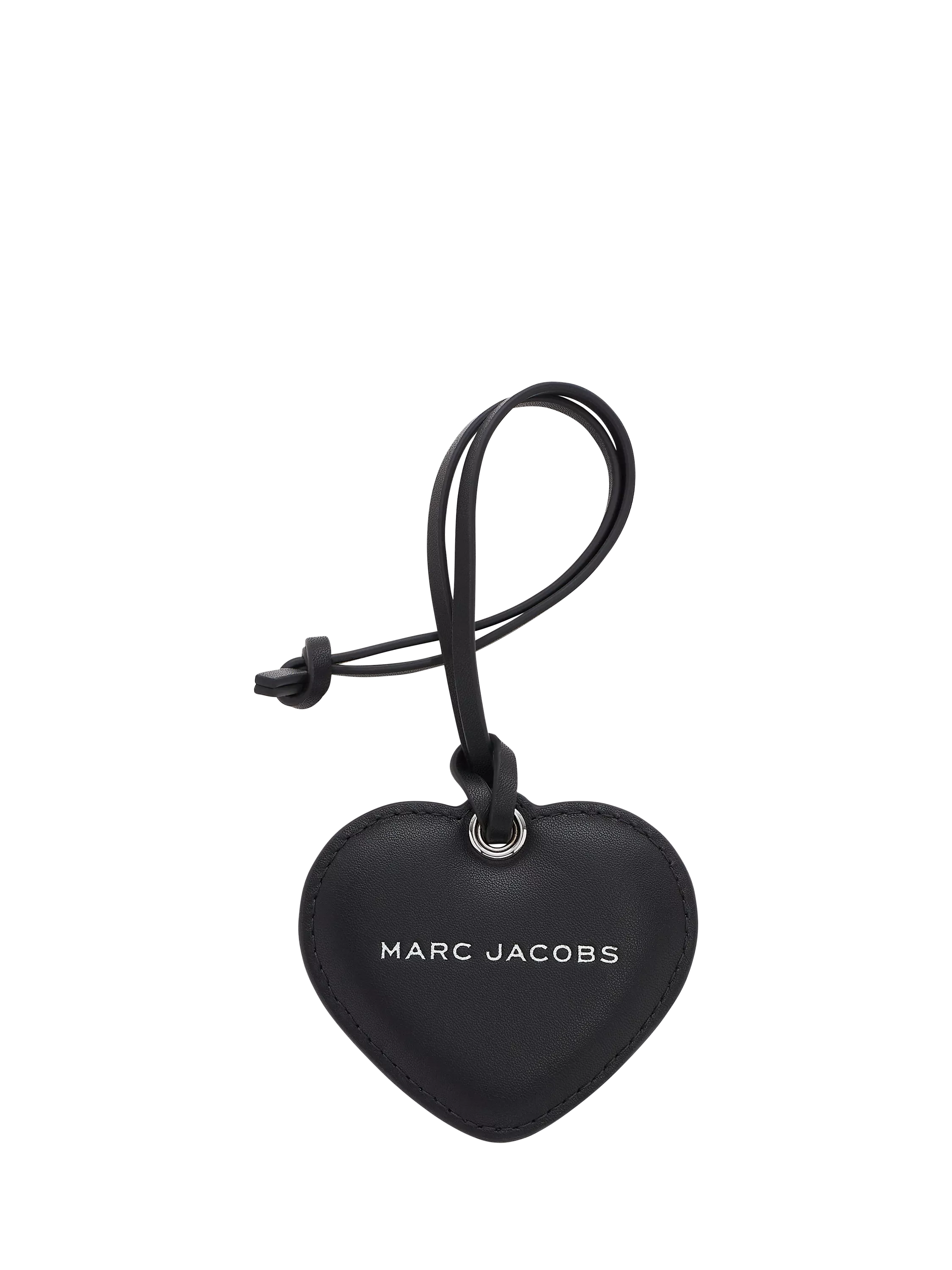 Marc Jacobs Leather Heart Mirror Bag Charm, Black