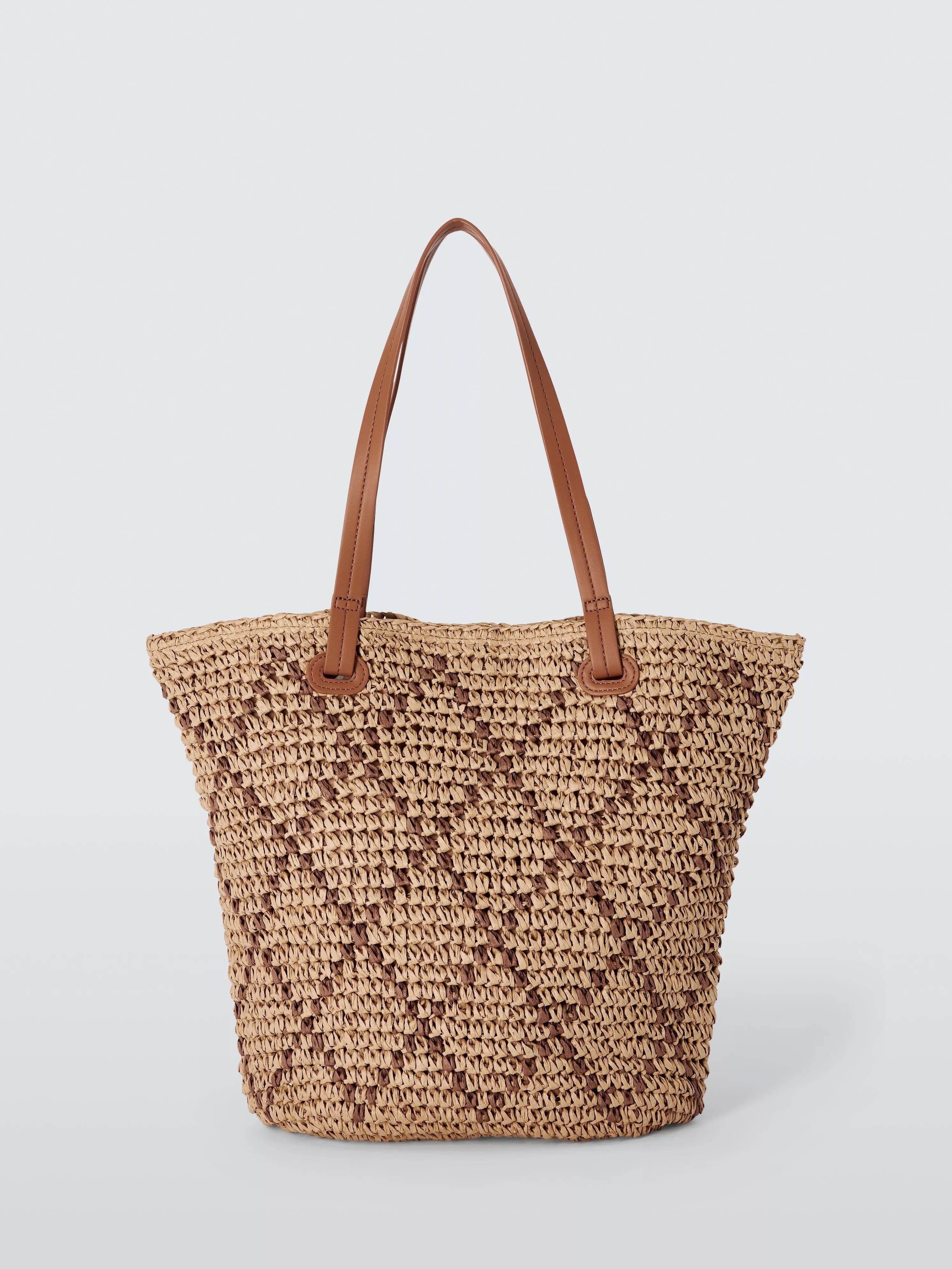 John Lewis raffia shopper bag Natural (British brand)