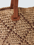 John Lewis raffia shopper bag Natural (British brand)