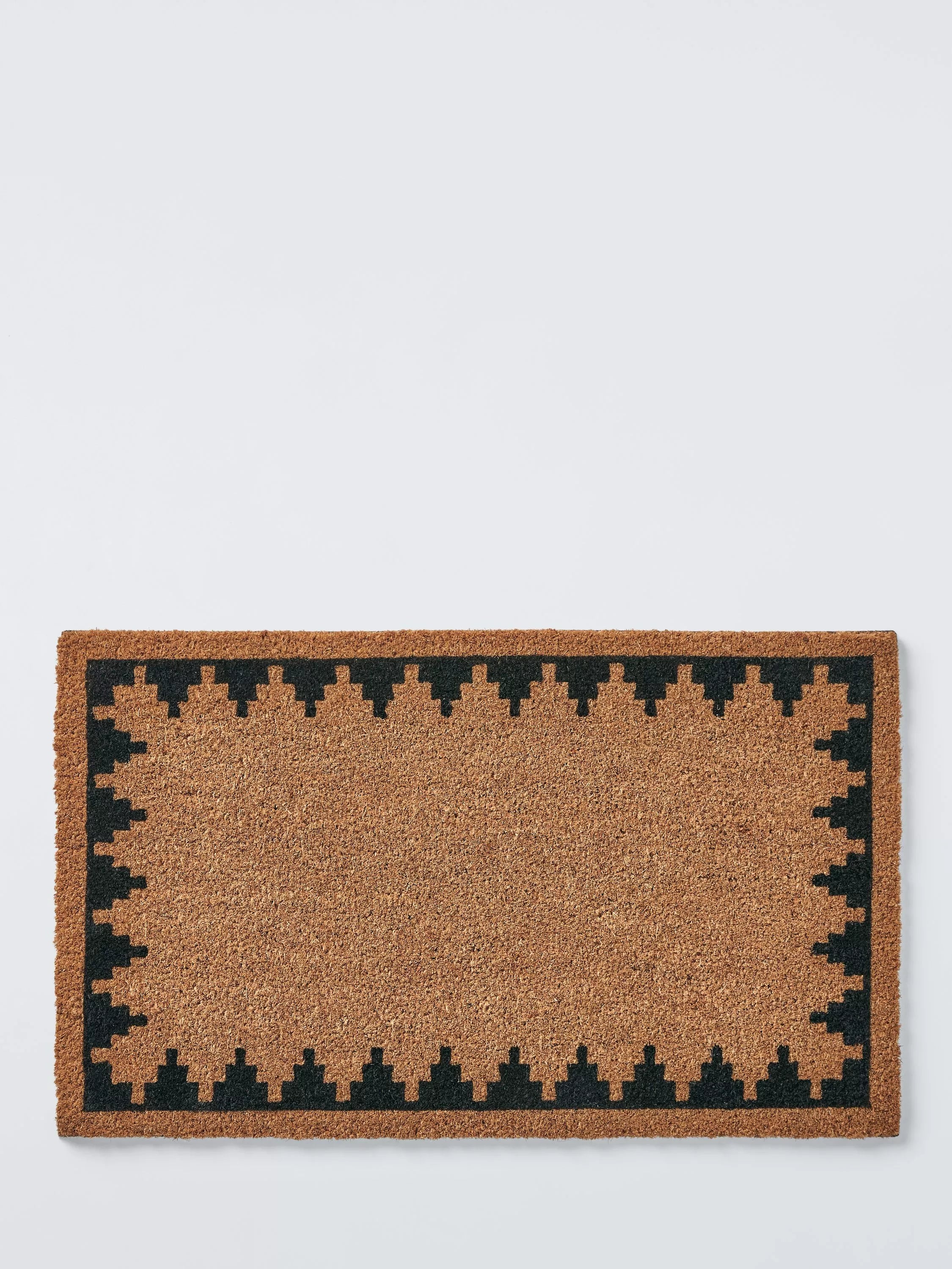 John Lewis chevron border door mat 45x75cm black (British brand)