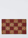 John Lewis floral checkerboard door mat in pink 45x75cm, UK version