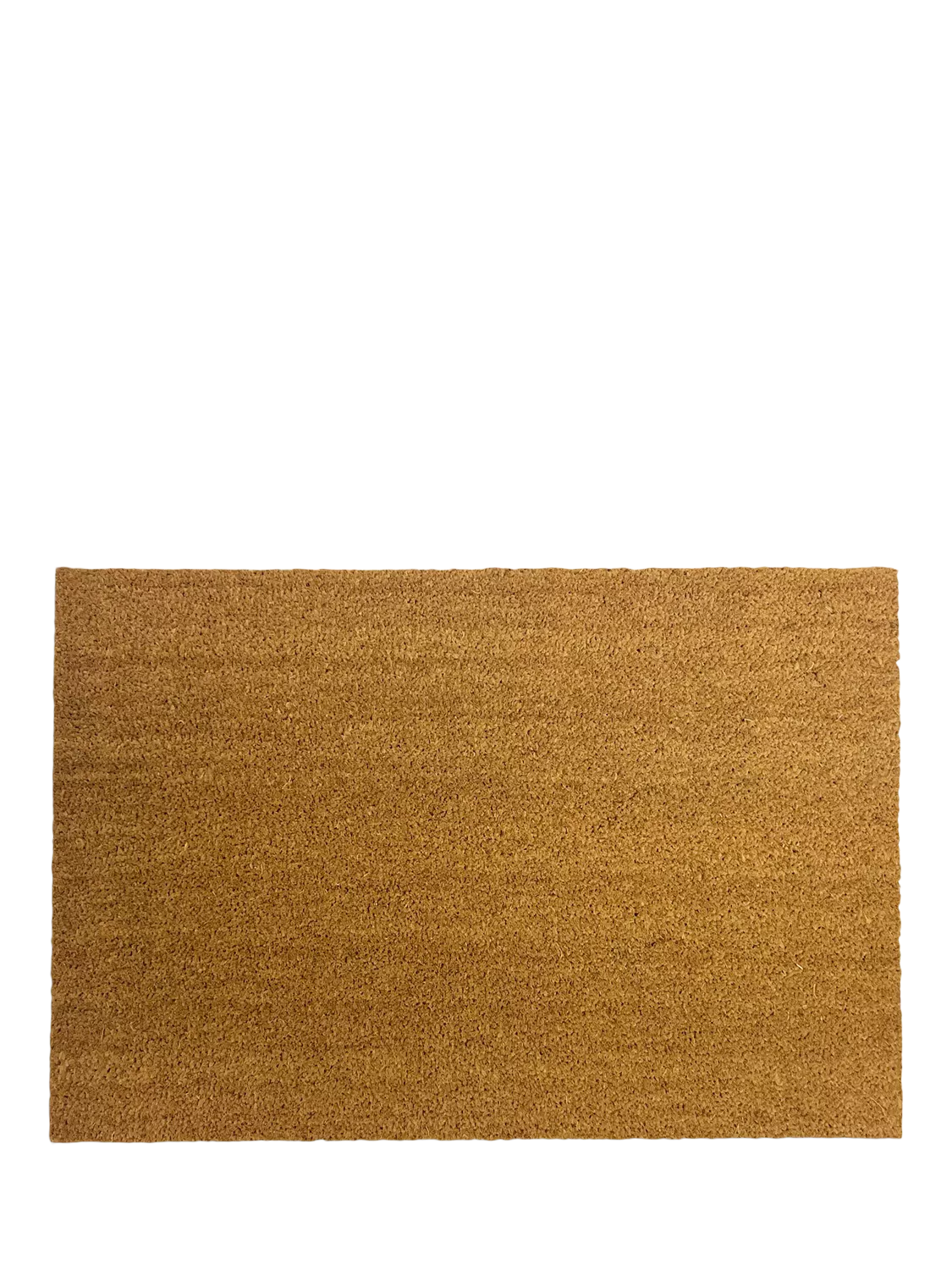John Lewis Plain Coir Door Mat Natural 80 x 120cm