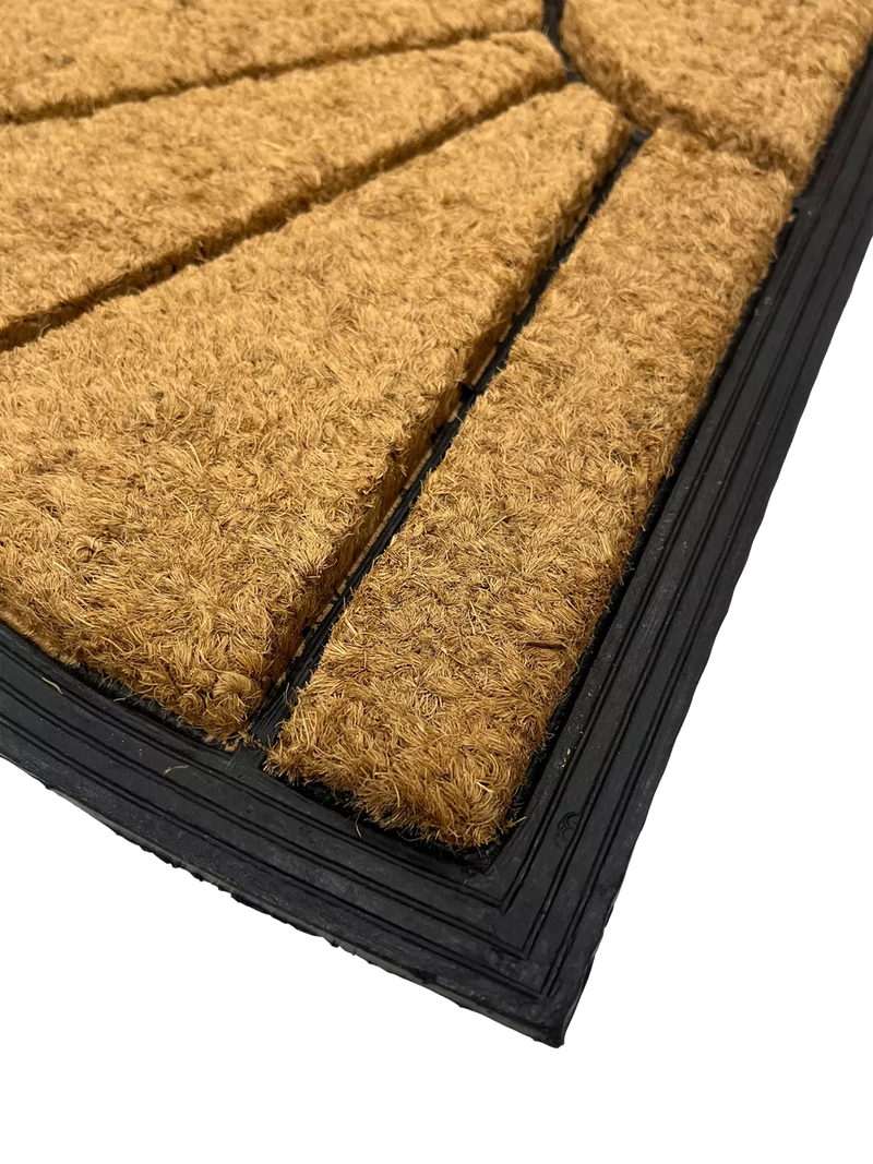 John Lewis sunburst door mat coir natural, imported from the UK