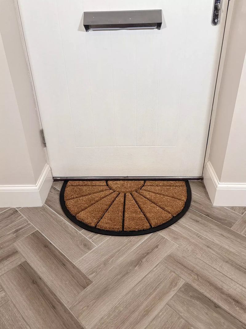 John Lewis sunburst door mat coir natural, imported from the UK