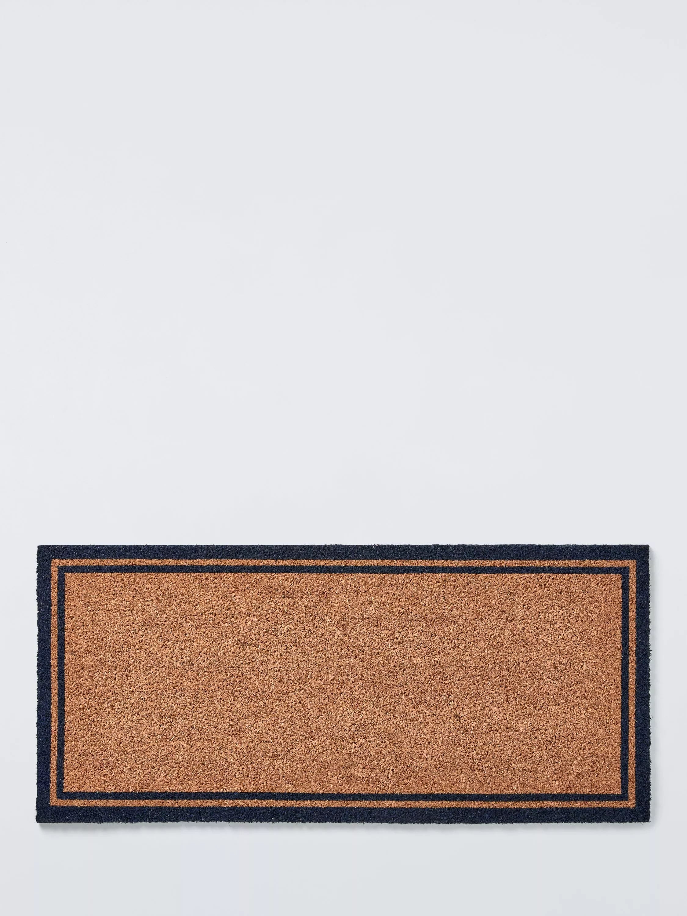 John Lewis Wide Stripe Door Mat, Blue