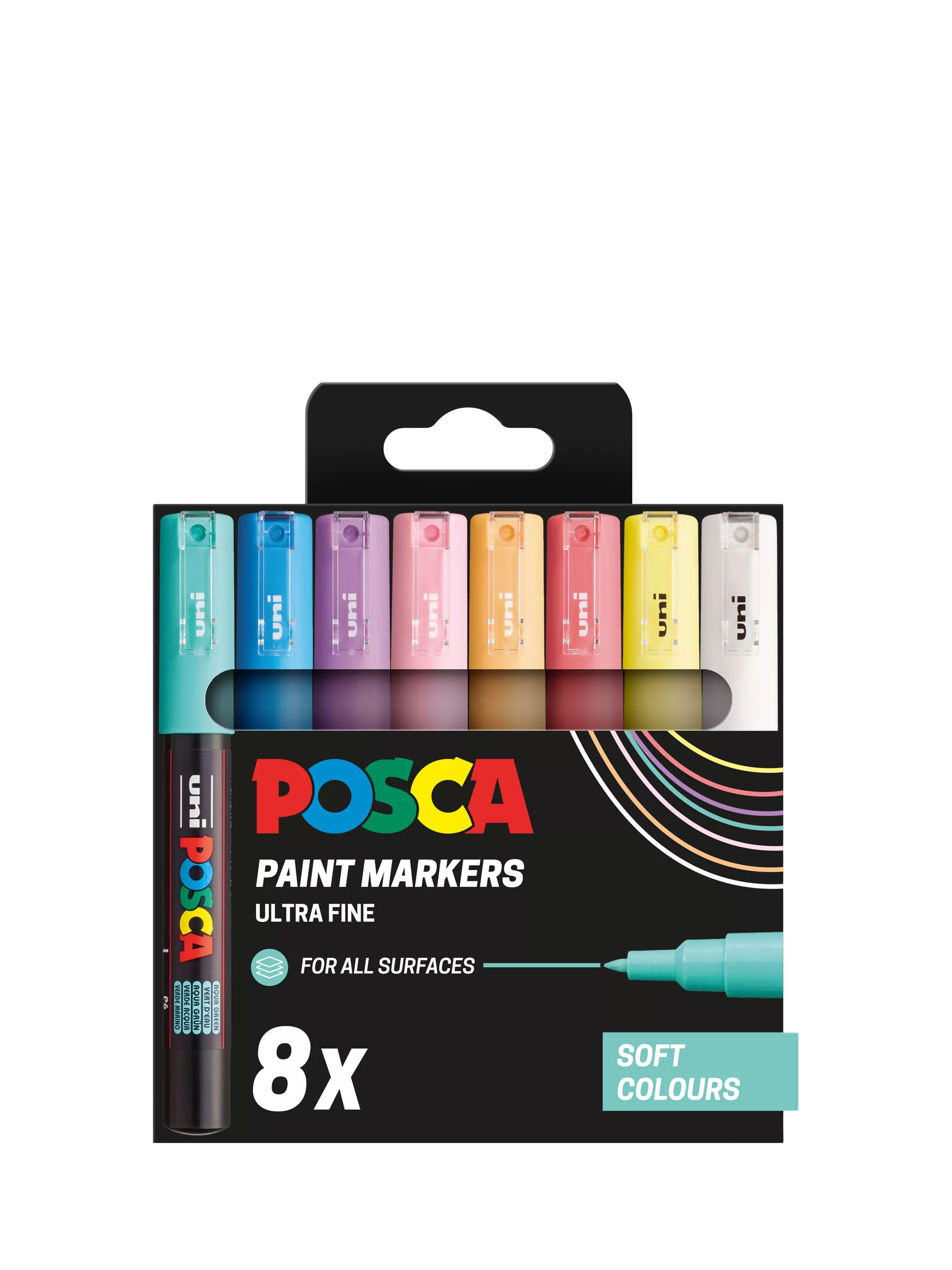 POSCA paint markers ultra fine set of 8, imported from the UK