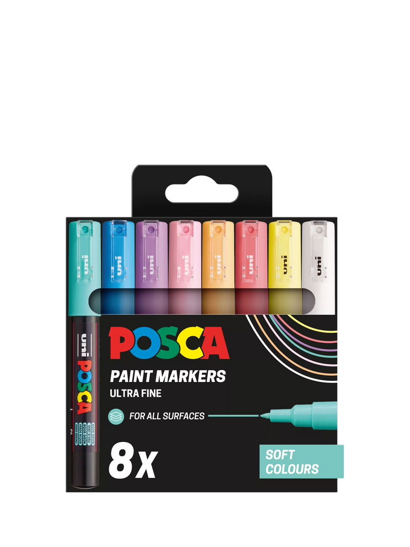 POSCA paint markers ultra fine set of 8, imported from the UK