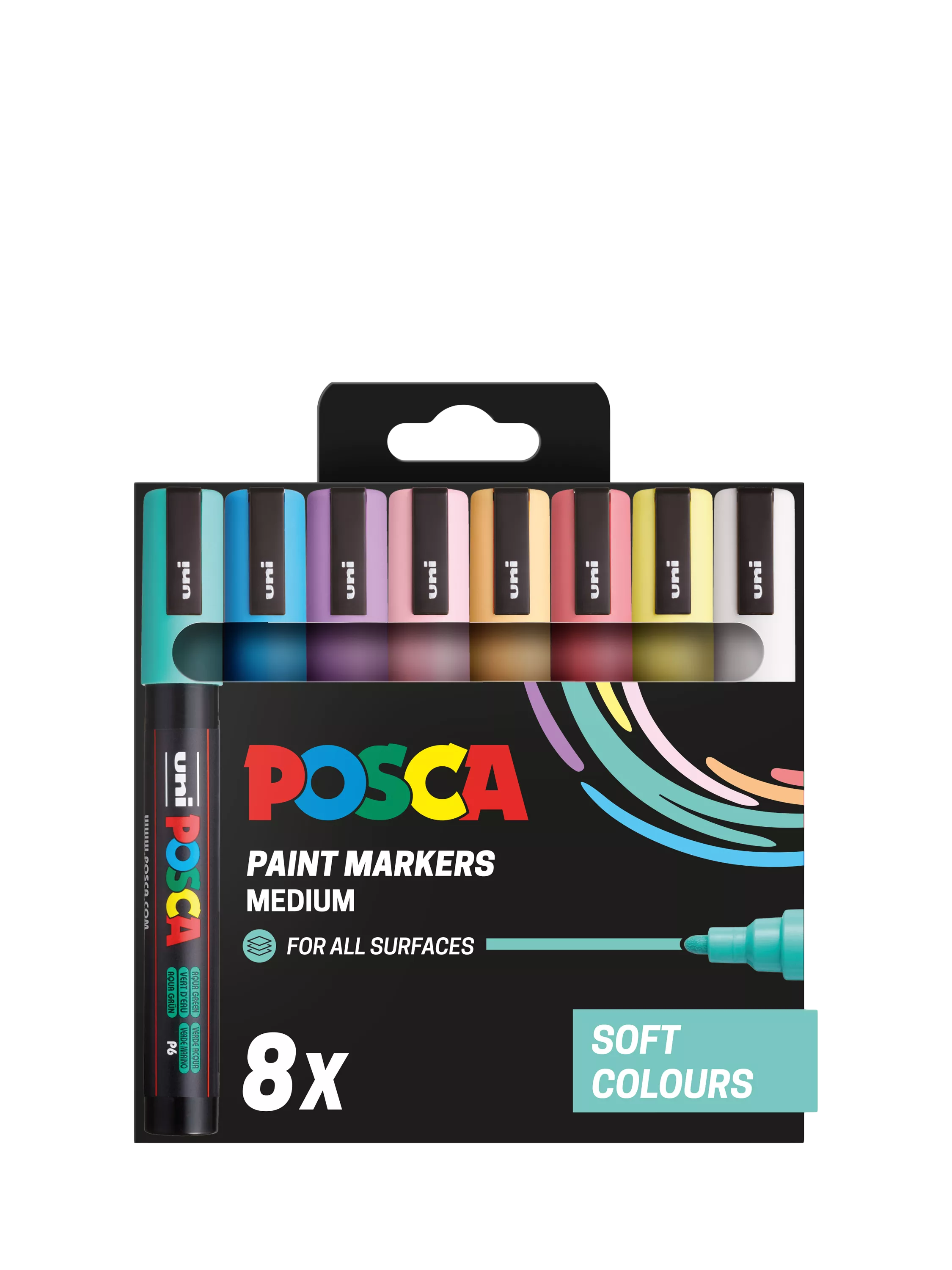 POSCA paint markers pack of 8 medium nib (British brand)