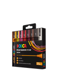 POSCA medium paint markers set of 8 warm tones - British product