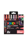 POSCA paint markers medium soft colours pack of 8 (British brand)