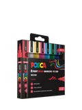 POSCA medium paint marker pens pack of 8 multi (British brand)
