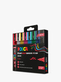 POSCA medium paint marker pens pack of 8 multi (British brand)