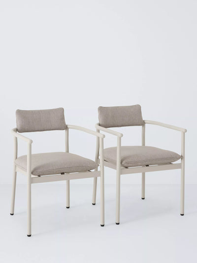 John Lewis John Lewis Holte Garden Dining Chairs Set of 2 Beige- Buy online at McGrocer
