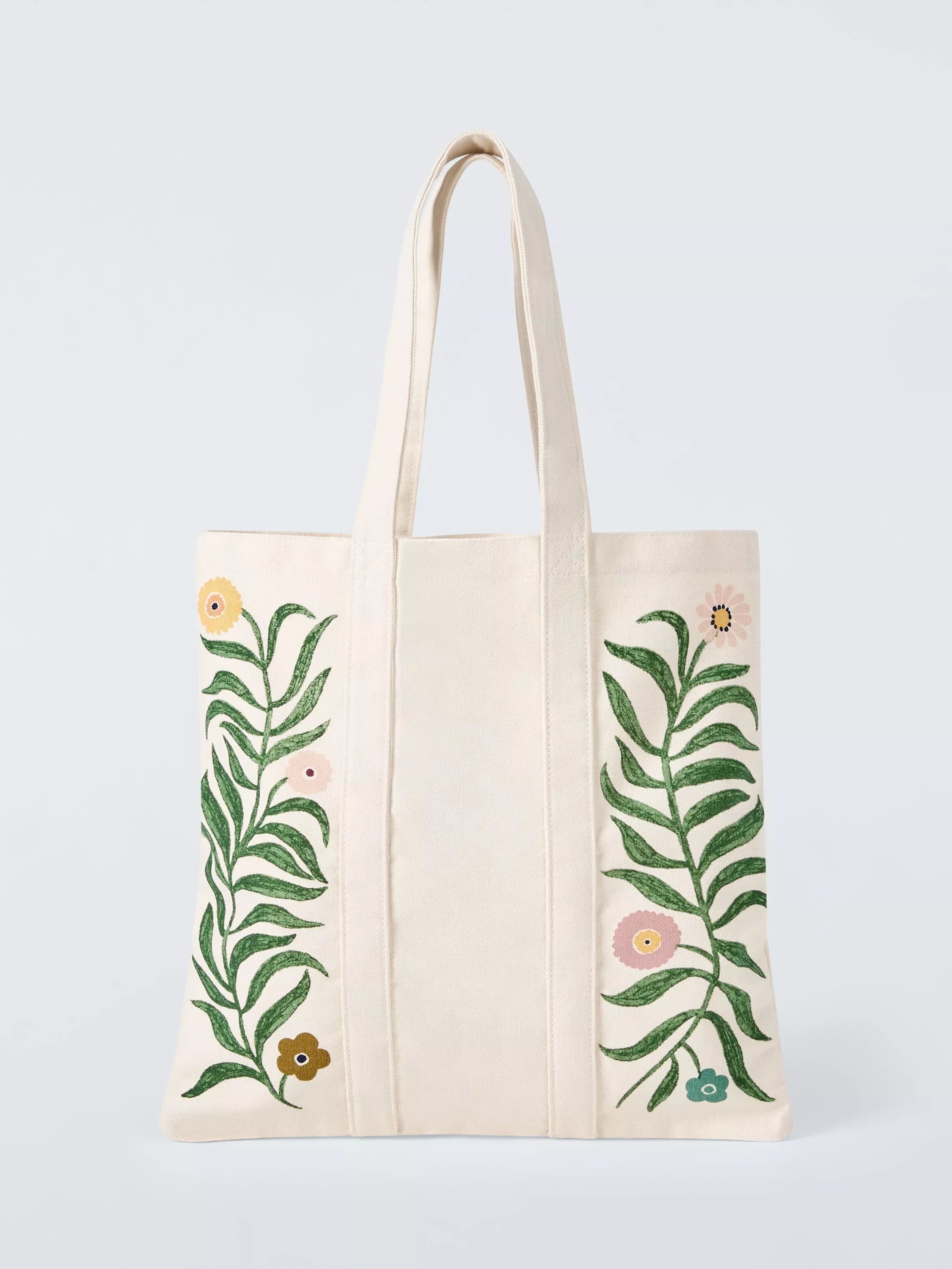 John Lewis x Anine Cecilie Iversen green floral tote bag - British product