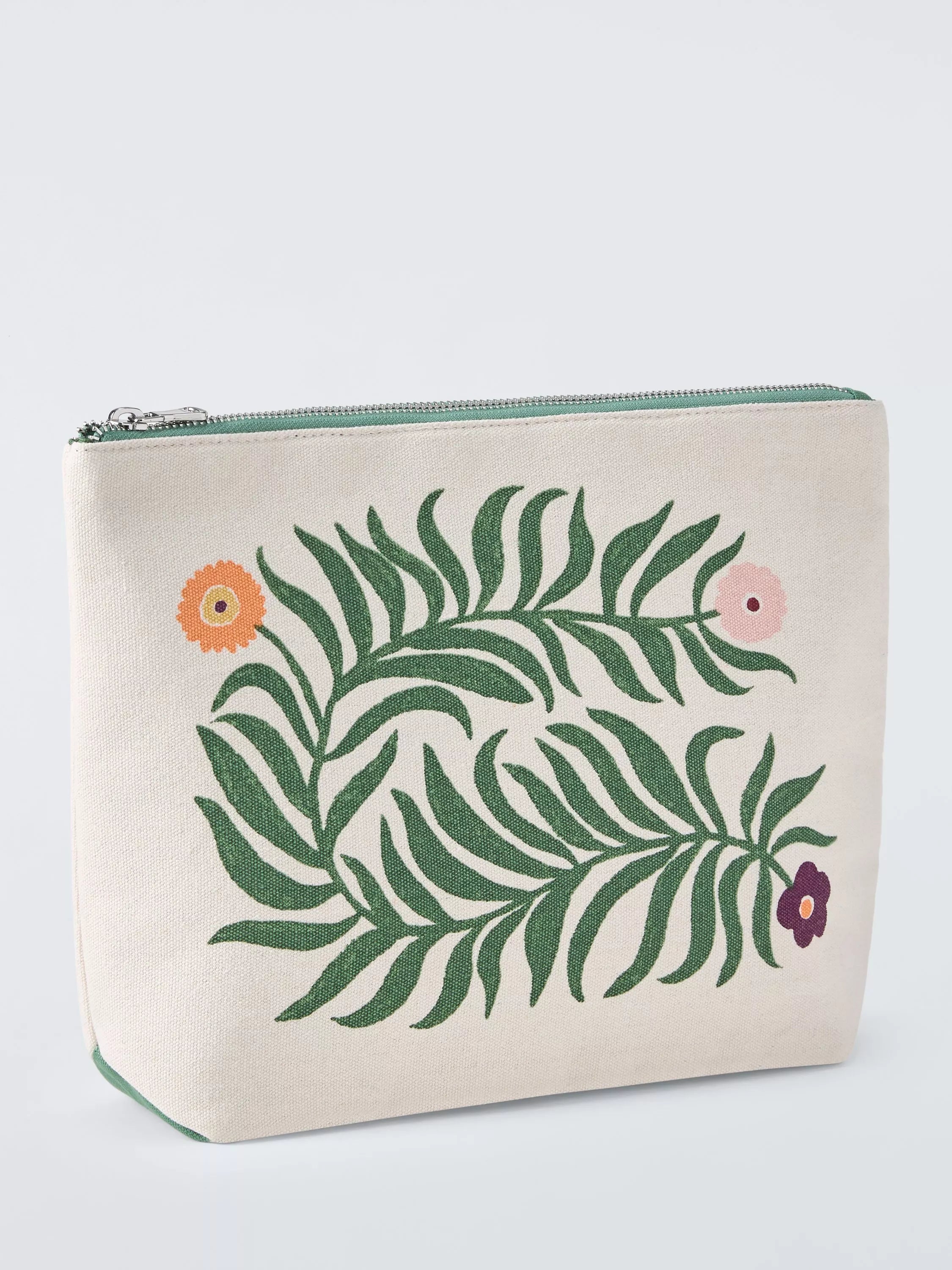 John Lewis floral pouch bag green, imported from the UK