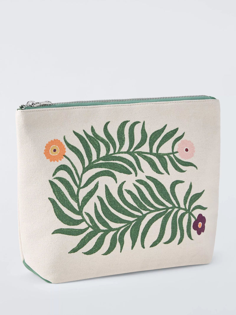 John Lewis floral pouch bag green, imported from the UK