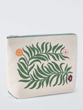John Lewis floral pouch bag green, imported from the UK