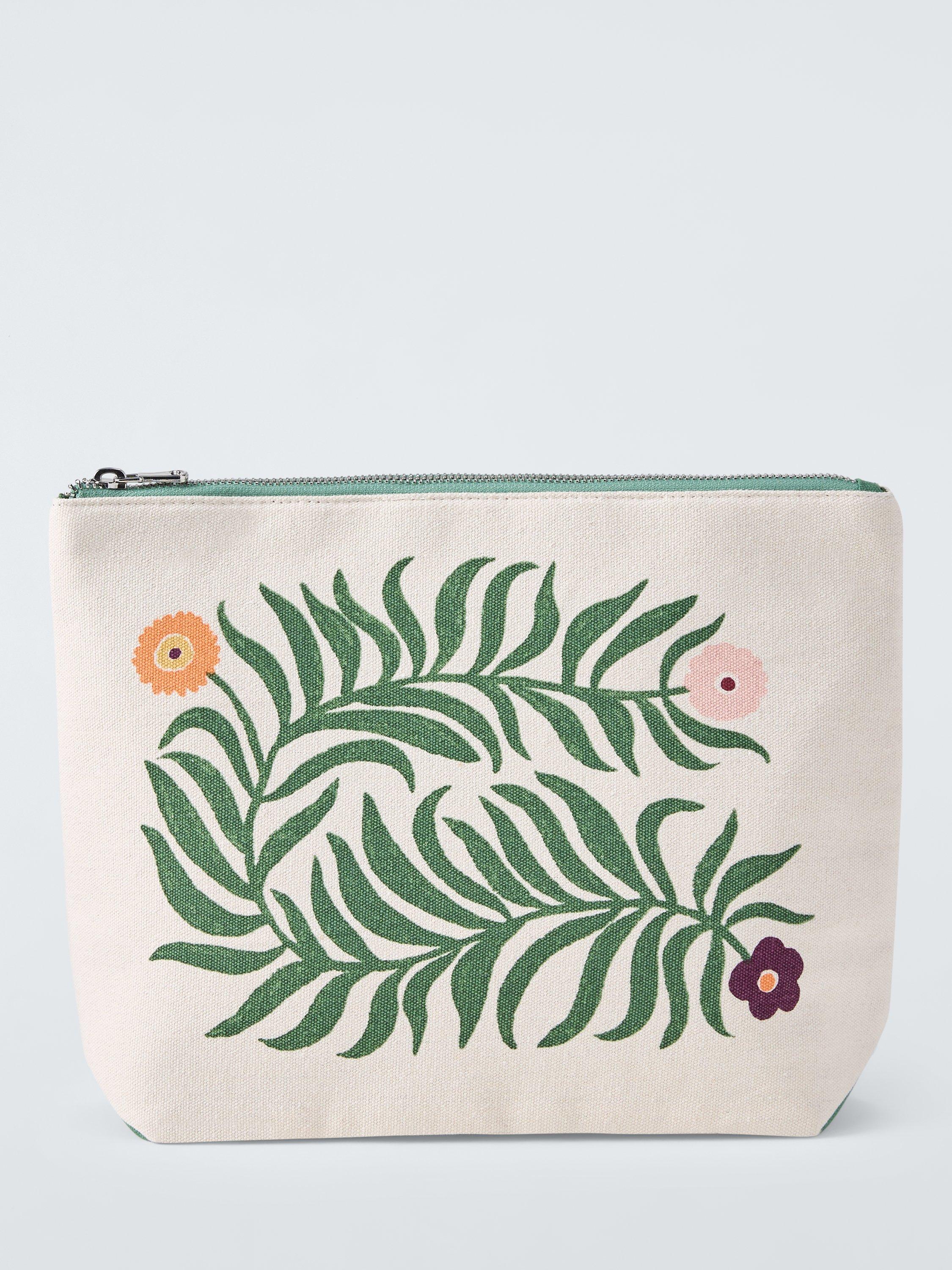 John Lewis floral pouch bag green, imported from the UK