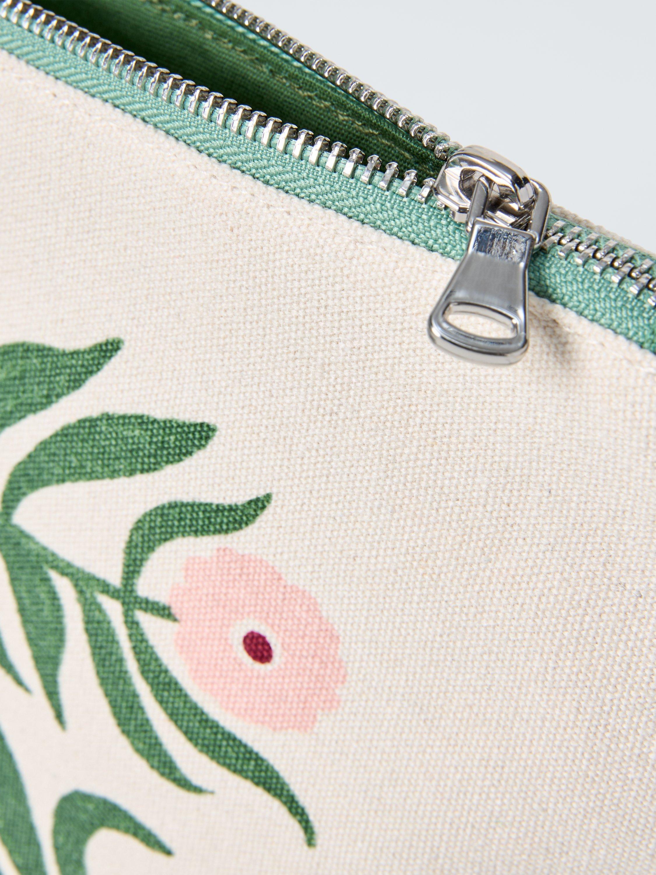 John Lewis floral pouch bag green, imported from the UK