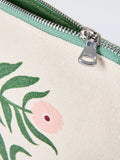 John Lewis floral pouch bag green, imported from the UK