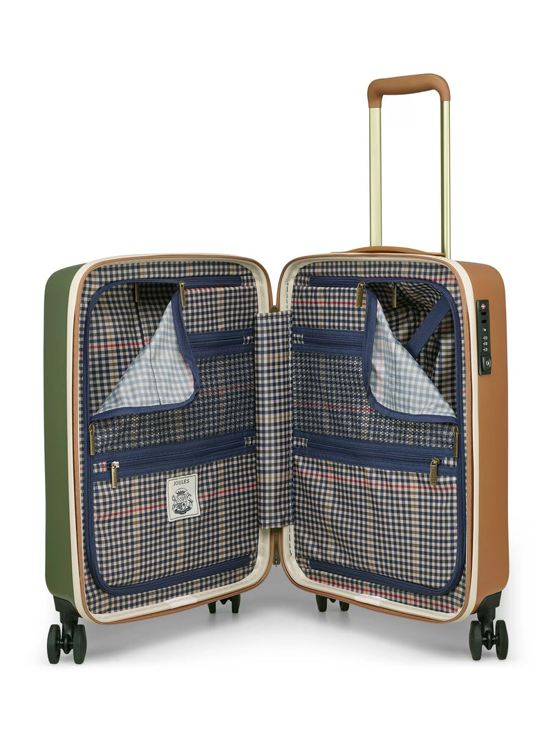 Joules Heritage Cabin Case Olive & Tan 31L, imported from the UK