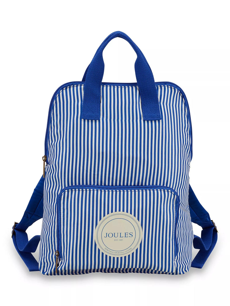 Joules stripe packaway backpack 9L ticking stripe - British product