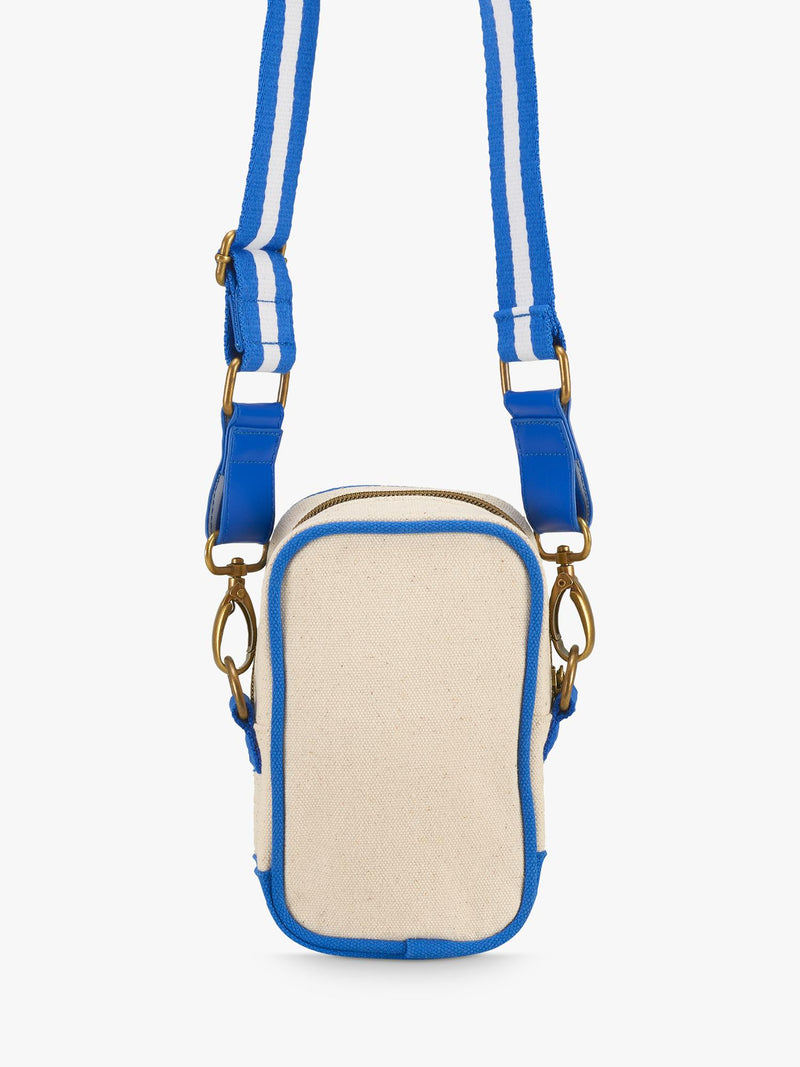 Joules crossbody bag natural-blue cotton canvas - British product
