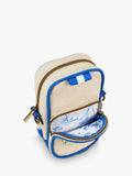 Joules crossbody bag natural-blue cotton canvas - British product