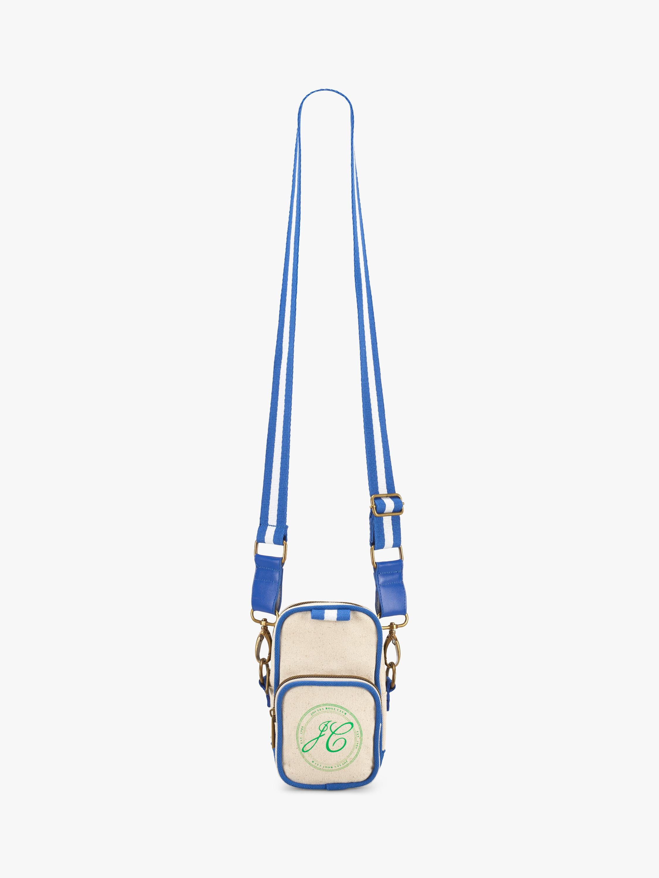 Joules crossbody bag natural-blue cotton canvas - British product