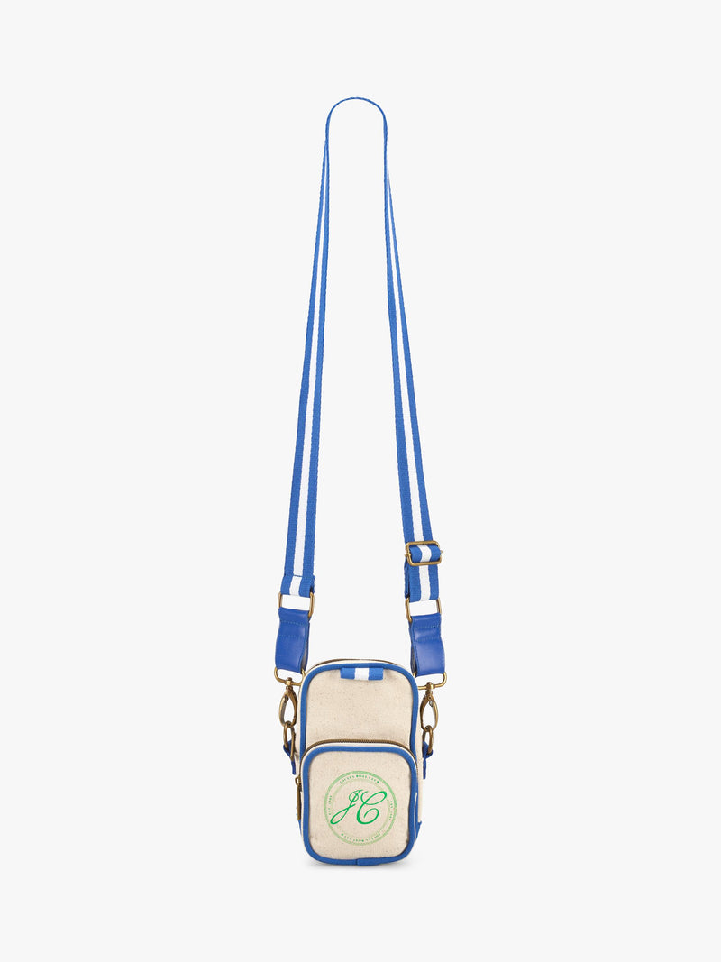 Joules crossbody bag natural-blue cotton canvas - British product